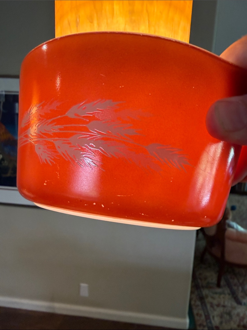 Vintage Pyrex Autumn Harvest Casserole Dish 473-B - Picture 3 of 9